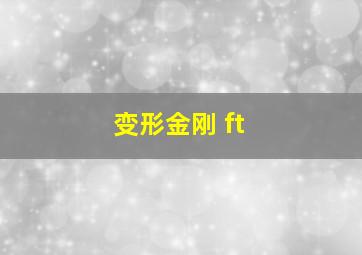 变形金刚 ft